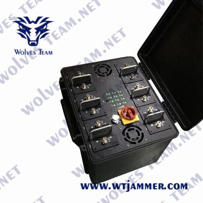 中国 PCS DCS 500W GSMの携帯電話の妨害機UHF 500メートルのVHF 販売のため