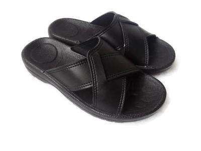 China Anti Static Black PU Slipper Esd Cleanroom Shoes for sale
