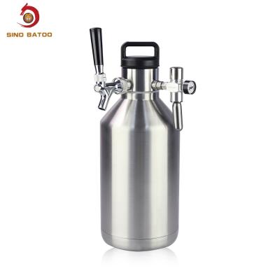 China 128OZ Vacuum Insulated Beer Keg Dispenser for sale