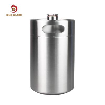 China Portable Vacuum Insulated Mini Keg , 4L 128oz 1 Gallon Beer Keg for sale