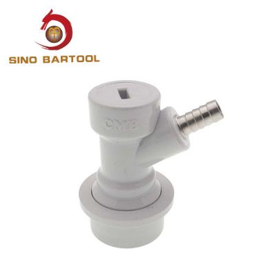 China Keg Dispenser CO2 Barb Pipe Ball Lock Keg Connector for sale