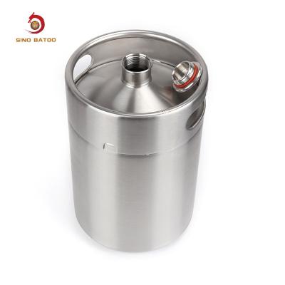 China 304 Stainless Steel Single Wall Ball Lock Beer Keg 5 Liter for sale