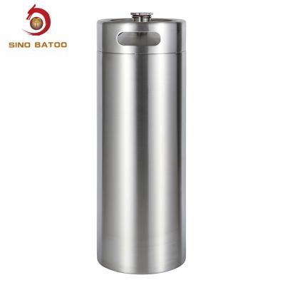 China Outdoor Single Wall Stainless Mini Keg 10 Liter For Home Brewing for sale