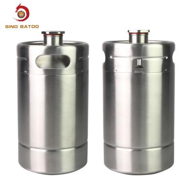 China OEM Food Grade SS304 Double Wall 2L Mini Beer Keg for sale