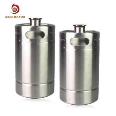 China 64oz Double Wall Insulated Mini Keg , 2L Ball Lock Beer Keg for sale