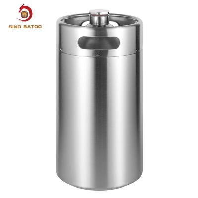 China 170oz 5L Brewery Insulated Mini Keg SS304 Double Wall for sale