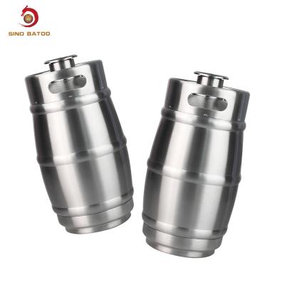 China Stainless Steel 5 Litre Mini Beer Kegs Optional Tapping Kits for sale