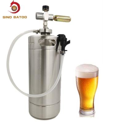China Single Wall Stainless Steel Mini Keg With Party Picnic Tap System for sale