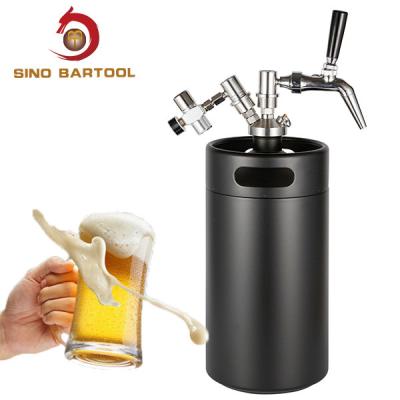China Adjustable Ball Lock Mini Keg , 5 Liter Draft Beer Keg Dispenser for sale