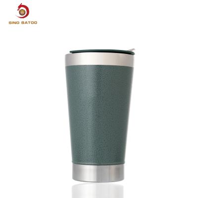 China 16 Ounce Stainless Steel Tumbler Double Wall , Stainless Steel Beer Cup With Opener for sale