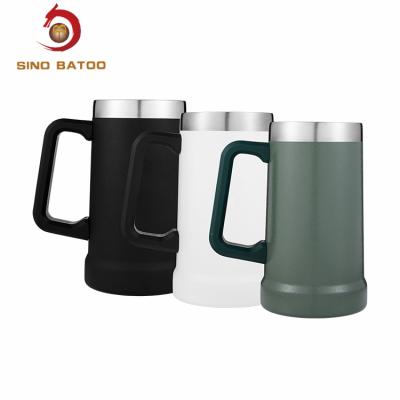 China 24oz 700ml Stainless Steel Travel Mug With Handle for sale