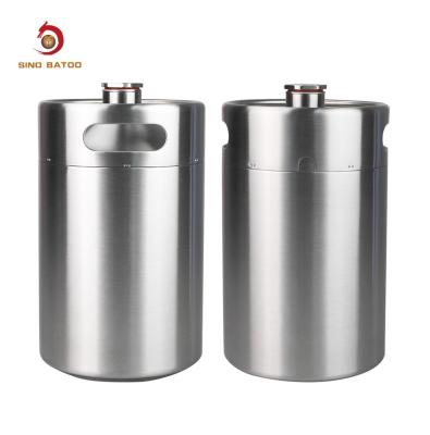 China 4 Litre Double Wall Insulated Mini Keg , 304 Stainless Steel Beer Keg for sale