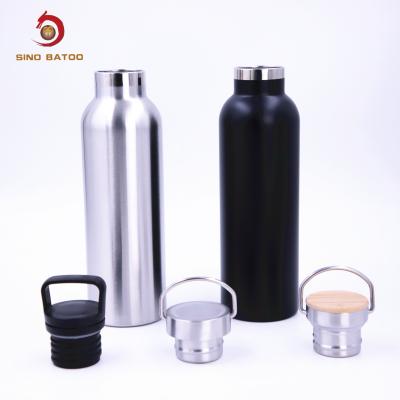 China 3 Type Caps Vacuum Insulated Growlers 32 Oz 1l Motivation Stainless Steel Water Bottle for sale
