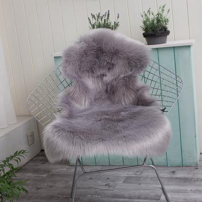 China Customized Color Faux Fur Plush Decorative Chair Soft Cushion with 6-12cm-15cm Length for sale