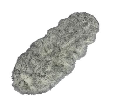 China Black Soft Sheepskin Stool Pad Faux Fur For Seat Home Decoration for sale