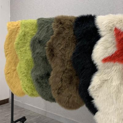 China 30KG Faux Sheepskin Cushion Pads For Chair Dyed Pattern Custom for sale