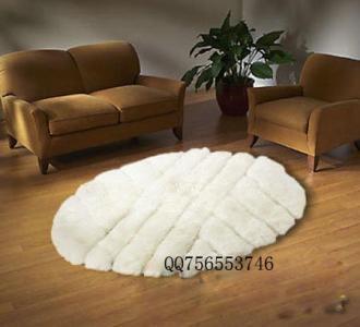 China Blanco de pele de ovelha natural, cobertor de cadeira 50x70 à venda