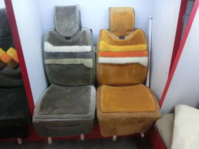 China OEM Cousine de carro de pele de ovelha preta cobre almofada de assento em massa à venda