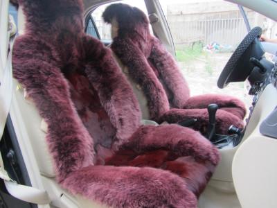 China Bucket Sheepskin Automobile Seat Covers For Prado Mercedes for sale