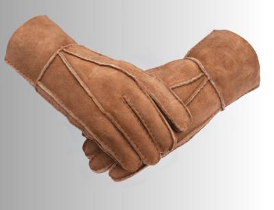 China Fleece Lined Premium Sheepskin Gloves Mittens For Womens for sale
