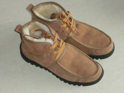 China Rubber Sole Winter Sheepskin Snow Boots Shearling Lined For Womens for sale