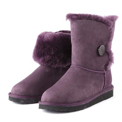 China Waterproof Sheepskin Winter Boots Faux Fur OEM for sale