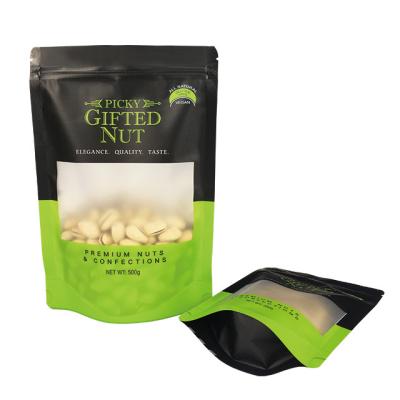 China Customized Stand Up Pouch Printing Zip Lock Foil Packets For Snack Nut Packaging Bag for sale