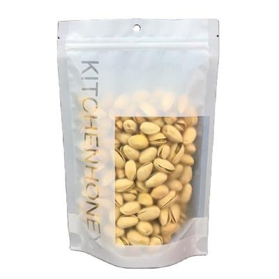 China Printing Logo Packaging Plastic Food Nut Suger Packaging Resealable Custom Stand Up Pouch With Zipper for sale