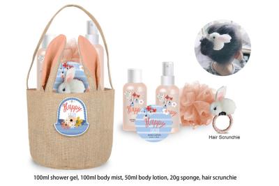 China 4pcs Natural Organic Body Care Gift Sets In Gunny Bag for sale