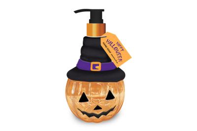 China Halloween 495ml Smelling Hand Soap Pumkin Shaped Bottle for sale