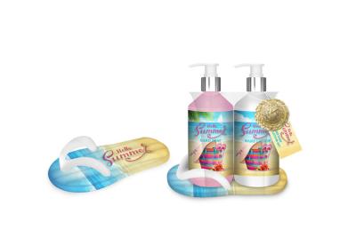 China 2pcs Hand Wash And Lotion Set With Tray Ocean Breeze en venta