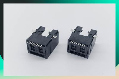 Chine Connecteur plaqué par or simple de Molex Filte Jack d'Ethernet du port SMD RJ45 à vendre