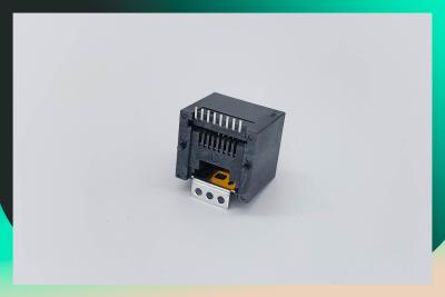 China Small RJ45 Modular Jack Vertical Shielded SMT With Solder Tab 8P8C Top Entry WR-MJ 634108185321 for sale