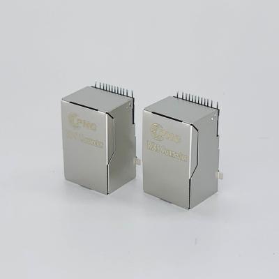 China 2.5 Gigabit Magnetic SMT 1X1 RJ45 Magjack Ethernet Connector for sale