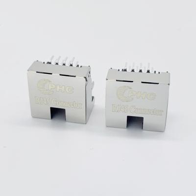 China 1X1 Tab Up Low Profile RJ45 Jack Without LEDs for sale