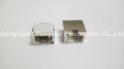 China Single Port RJ45 Jack Low Profile Female Jack , Tab - Up With Shielded for sale