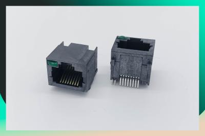 China 1x1 90 Degree Unshielded Modular RJ45 RJ11 Connector for sale