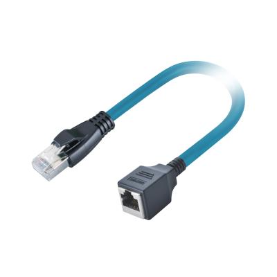 China Male To Female 1m Cat 6A 26AWG Networking Cable With RJ45 Connector for sale