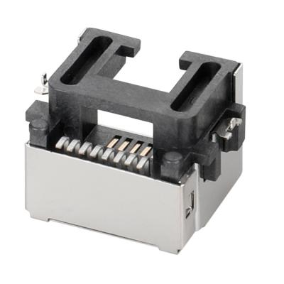 China SMT 8P8C 13.15L RJ45 Connector With Phospher Bronze Contact for sale