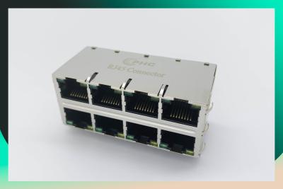 Chine connecteur modulaire de Pin RJ45 de 2x4 8x8P 64 pour l'Ethernet à vendre