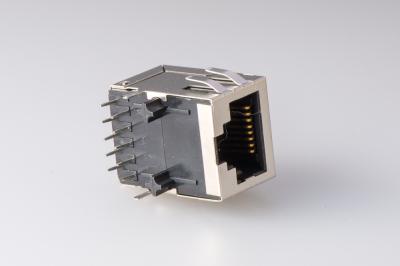 China 100 Base Lan Board To Board Connector Tab Down Connector 1 Port 21.1mm for sale