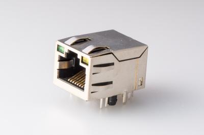 China 10 / 100 / 1000 Base - T  RJ45 Jack Integrated Magnetic Connector Modules for sale
