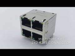 Metal Shielded Magnetic Megabit POE RJ45 Connector Electrical