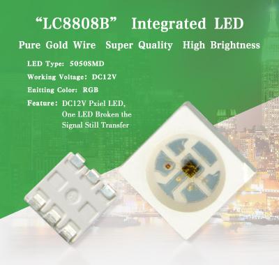 China 5050 smd digital rgb full color dc12v individual pixel led dot for sale