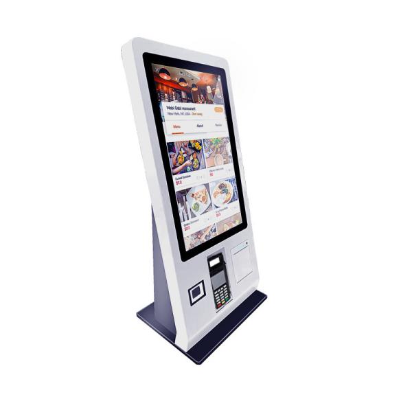 23.6 Inch Touch Screen Self Service Payment Kiosk With RK3399 2G RAM 16G ROM