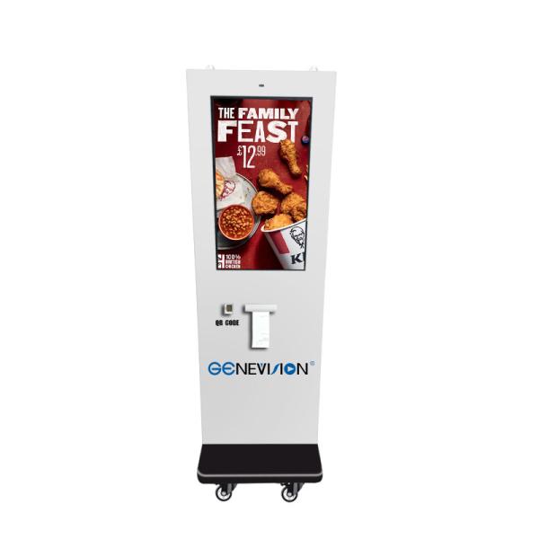 32 Inch Outdoor Floor Stand Self Order Kiosk With NFC QR Code Scanner