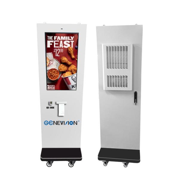 32 Inch Outdoor Floor Stand Self Order Kiosk With NFC QR Code Scanner