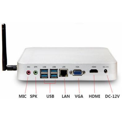 Chine Le mini noyau I3 de boîte de PC annonçant 4k Media Player enferment dans une boîte la couleur de blanc de réseau de Wifi à vendre