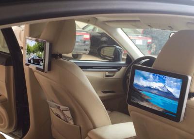 China 10.1 Inch HD Dual Core Taxi Digital Signage , Car Headrest Digital Advertising Screens for sale