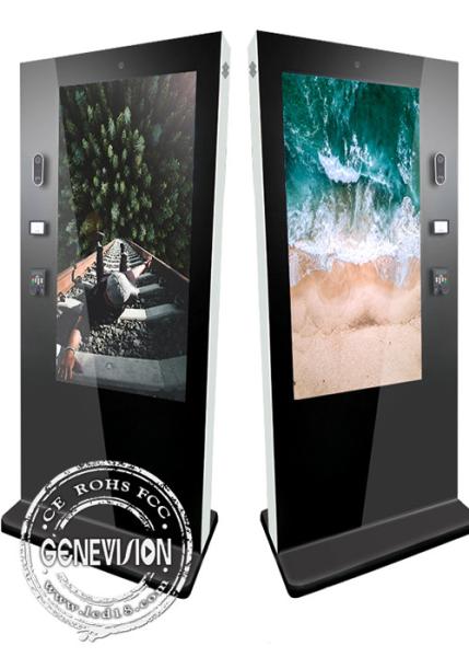 55 Inch Self Service Kiosk Contactless Payment Outdoor Floor Standing